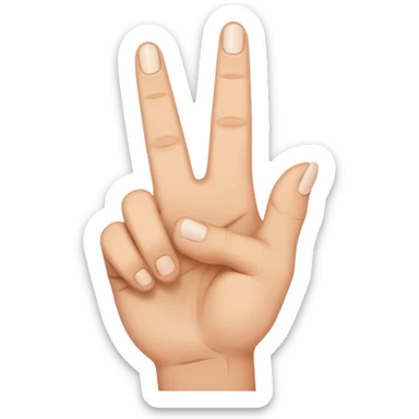 2 middle fingers sticker