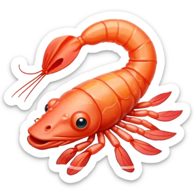 dandys world shrimpo sticker