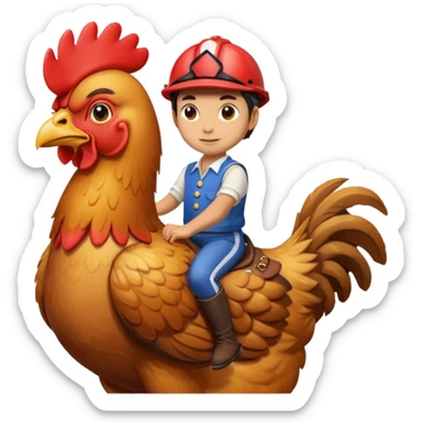 Tavuk jokeyi sticker