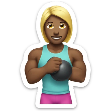 fitness workout sticker