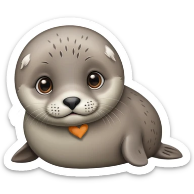 seal pup sticker