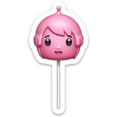 pink cake pop sticker