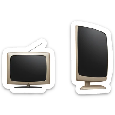 Lg tv with black screen on a beige tv stand sticker