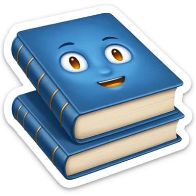 Book Blue sticker