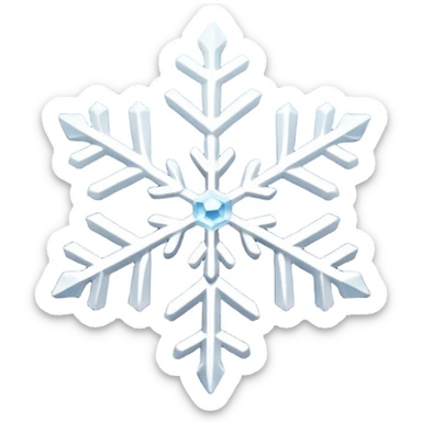 Snowflakes in winter morning sticker