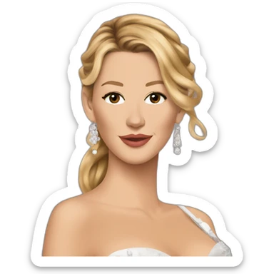 Blake lively, gossip girl sticker