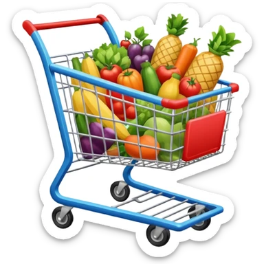 emoji for groceries like cart sticker