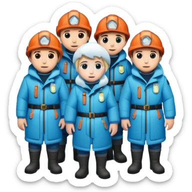 rescuers frozen in a cave sticker
