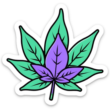 Purple Haze marihuanna sticker