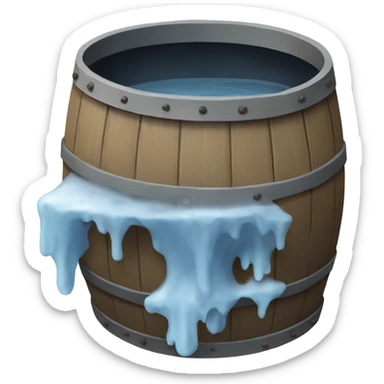 Cold plunge barrell sticker