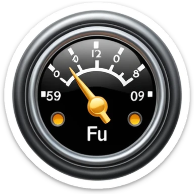 Fuel gage full sticker
