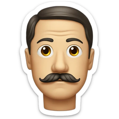 Hitler et sa moustache sticker