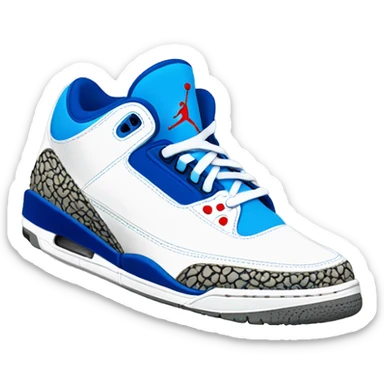 Blue Air Jordan III sticker