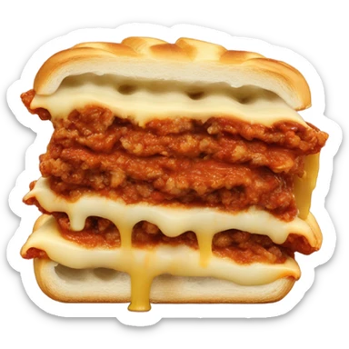 one panini Bolognese with cheese  sticker