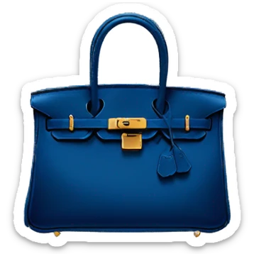 dark blue hermes birkin bag sticker