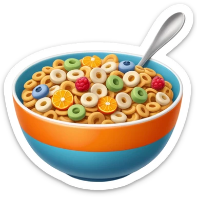 cereal colors with oranga package sticker