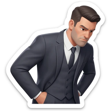 Arrogant man thinks he’s better than other people sticker