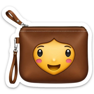 Coin purse – small pouch with zipper or clasp. sticker