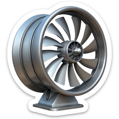 Turbine sticker
