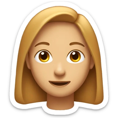 light brown hear emoji sticker