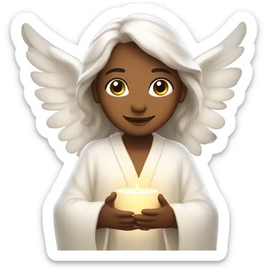 A thankful angel sticker