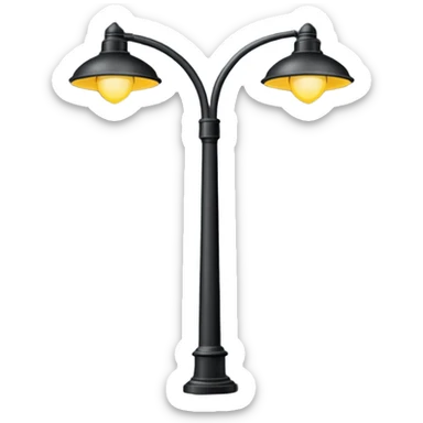 modern streetlights, US sticker