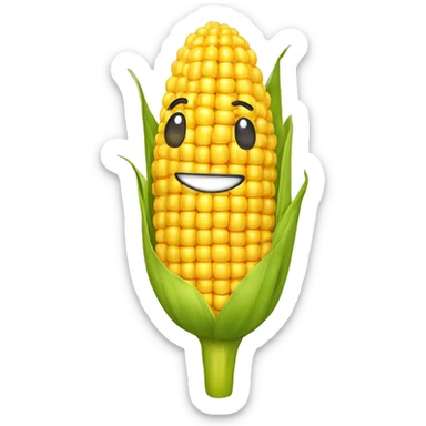 A corn ball  sticker