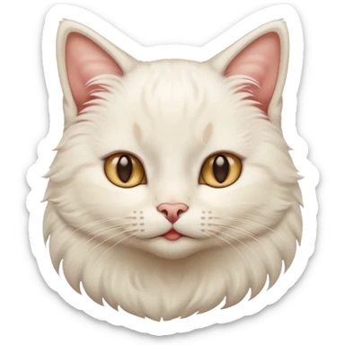 A cat saying ham dudh ke dhule hai sticker