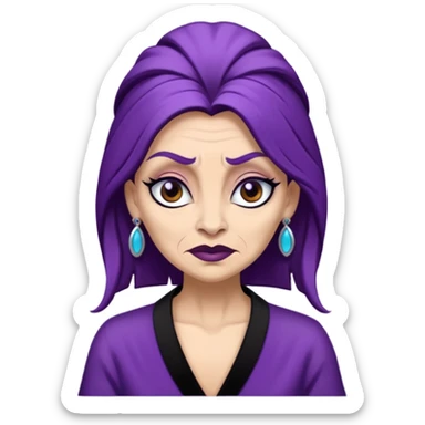 crea un emoji de Yzma de las locuras del emperador sticker