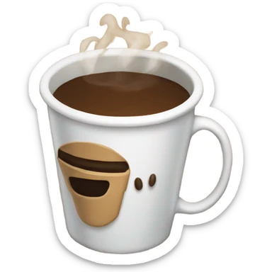 Coffee sticker