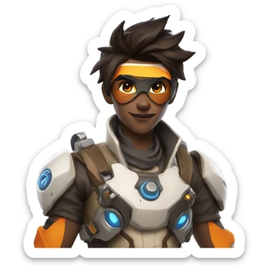 Tracer from Overwatch sticker