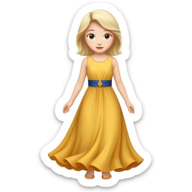 دختر با لباس sticker