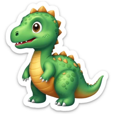 Create a Stuffed cute animal Looking Like a dino  sticker