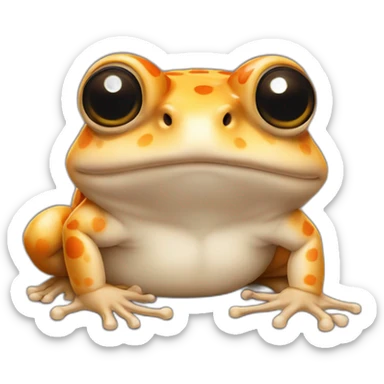 Toad with mouse are two friends sticker