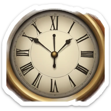 grandfather clock sticker