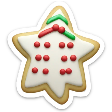 christmas sugar cookies sticker