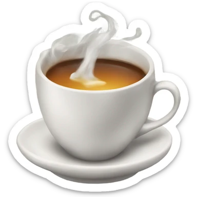 Spilling the tea sticker