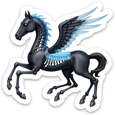 thestral: Winged horses visible only to those who have witnessed death and understand its significance. sticker