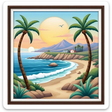 Wild, California, by the sea sticker