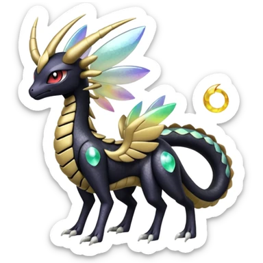 Meloetta-Nargacuga-Giratina-Pokémon-Fakémon-fusion-hybrid-creature sticker
