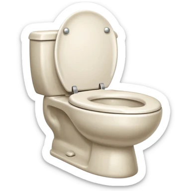 White Sea shell toilet  sticker