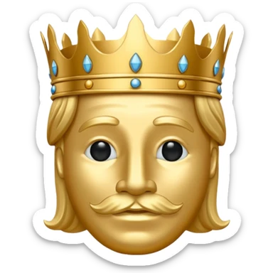 Koning van schaken geef het in de officiële form  sticker