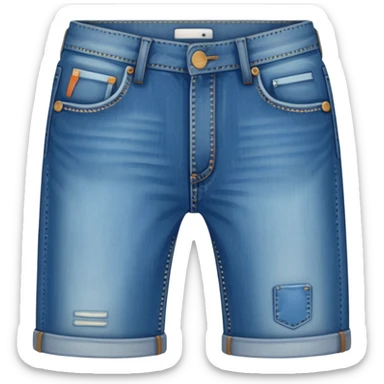 plain isolated blue jeans sticker