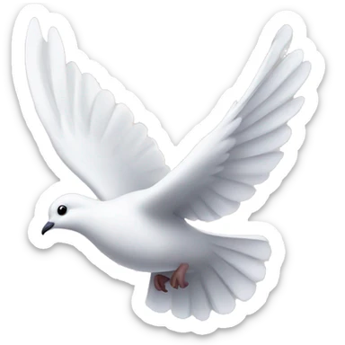 dove flying sticker