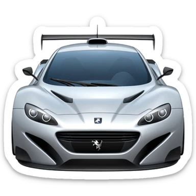 supercar 24 h du man Peugeot emoji sticker