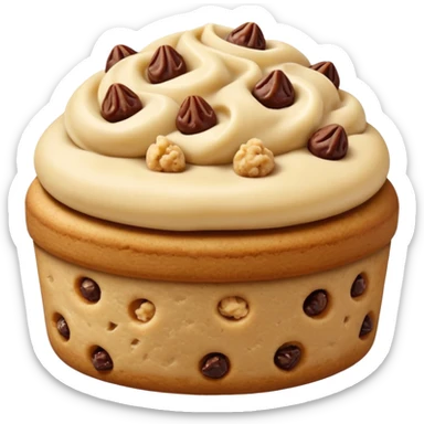 one filled date with like cookie dough topping  sticker