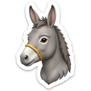 un burro en genero femenino sticker