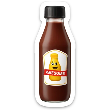 sauce bottle that says awesome on the label sticker