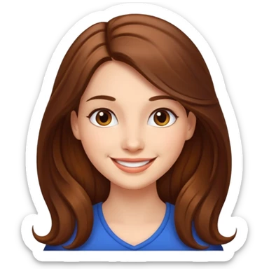 make a beautiful women who is very social sticker