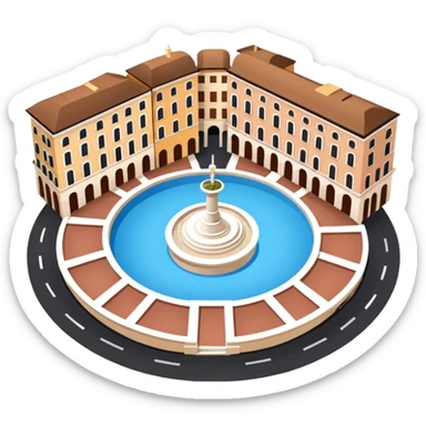 piazza di spagna view from up above
no square style no frame png style 
no squared only building sticker